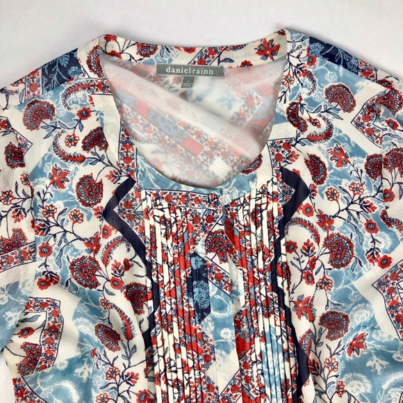 Daniel Rainn Floral Long Sleeved Tunic - Picture 2 of 6